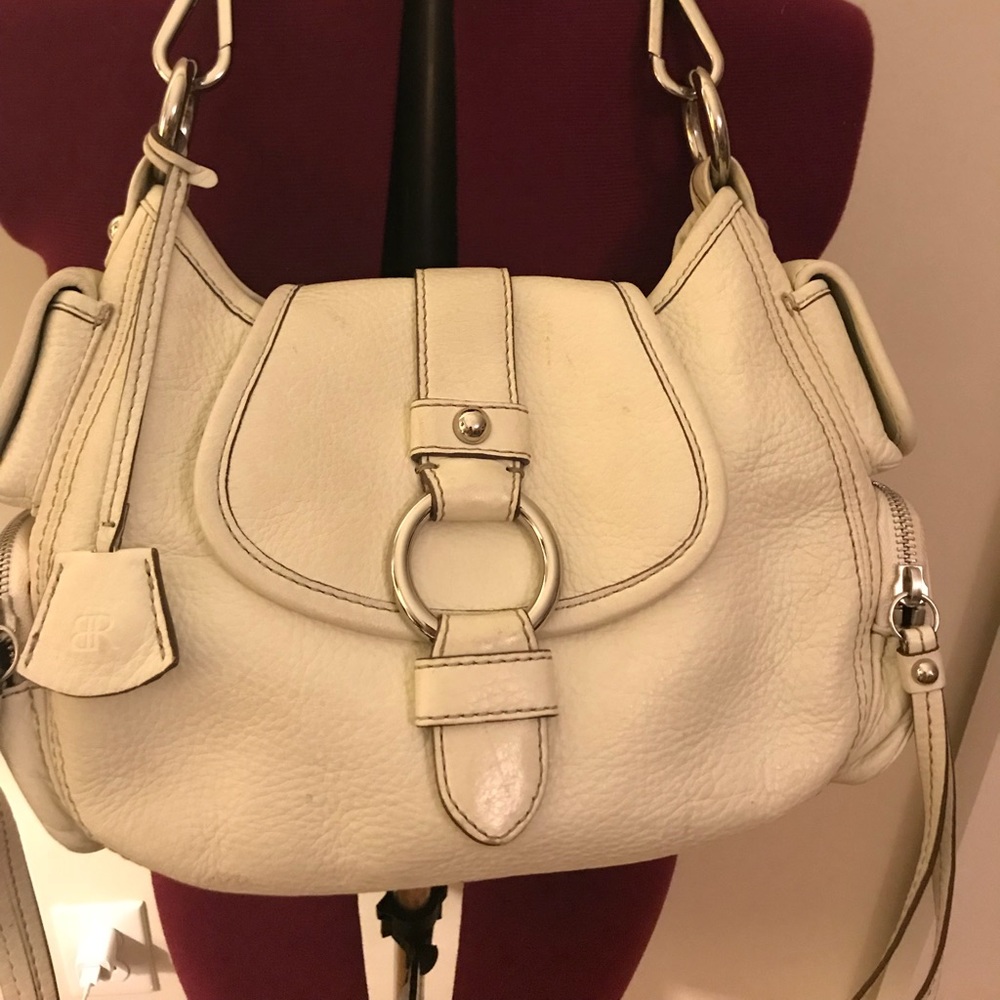 Leather hand bag